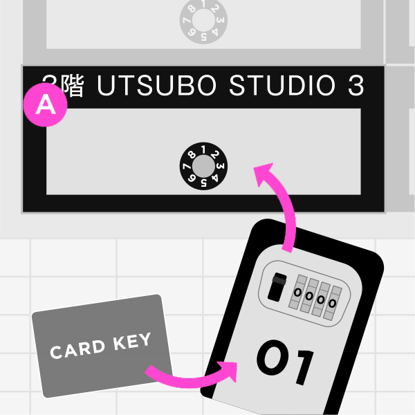 大阪のレンタルフォトスタジオ「UTSUBO STUDIO 3」のご利用方法