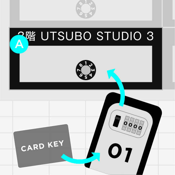 大阪のレンタルフォトスタジオ「UTSUBO STUDIO 3」のご利用方法